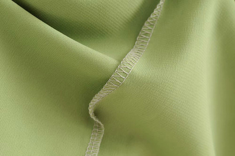 Fashion Green V Neckkline Design Flower Pattern Dress,Long Dress
