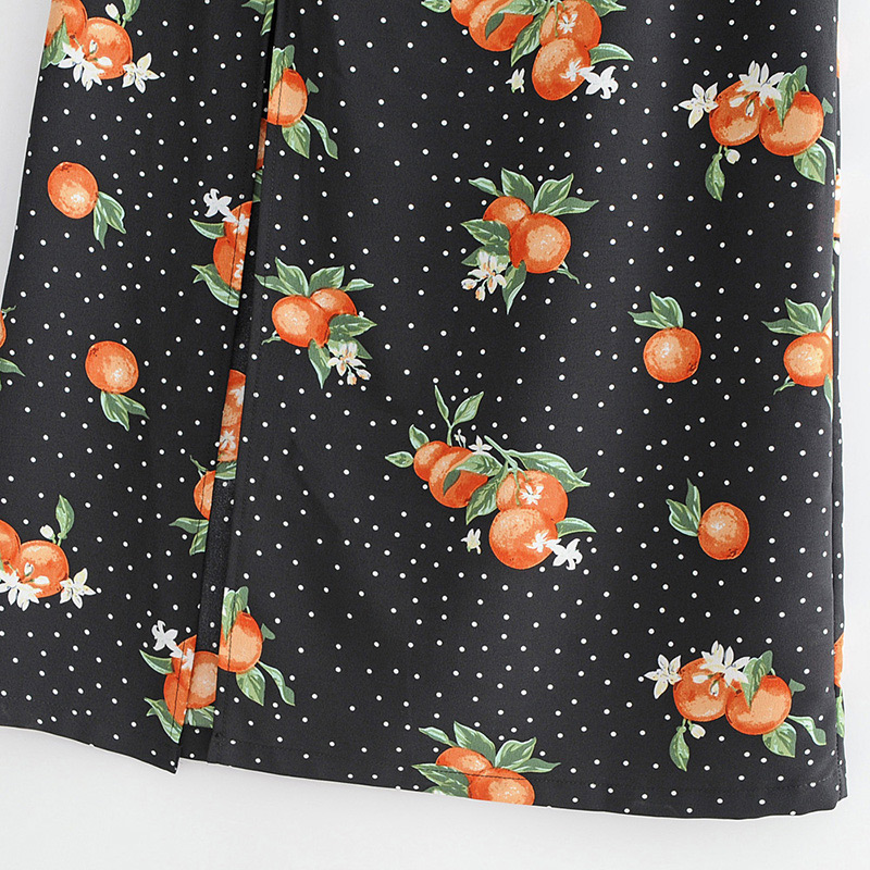 Fashion Black Dots Pattern Decorated Dress,Skirts
