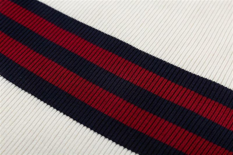 Fashion Navy Stripe Pattern Decorated Sweater,Sweater