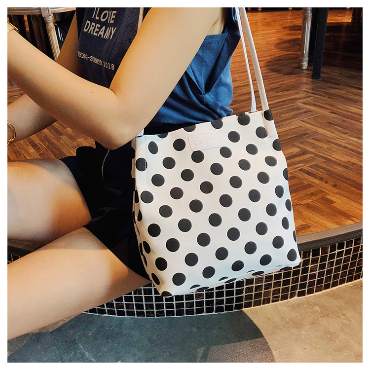 Fashion White Dots Pattern Decorated Bag,Handbags