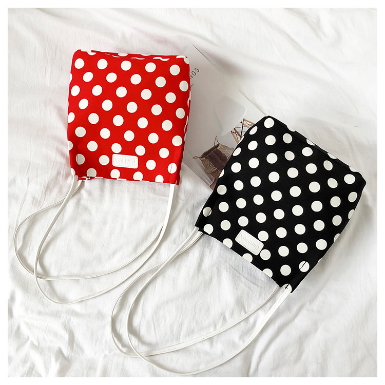 Fashion Black Dots Pattern Decorated Bag,Handbags