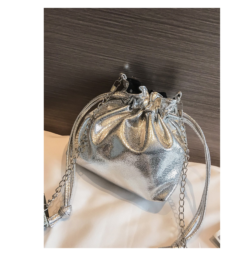 Fashion Silver Color Pure Color Decorated Bag,Shoulder bags