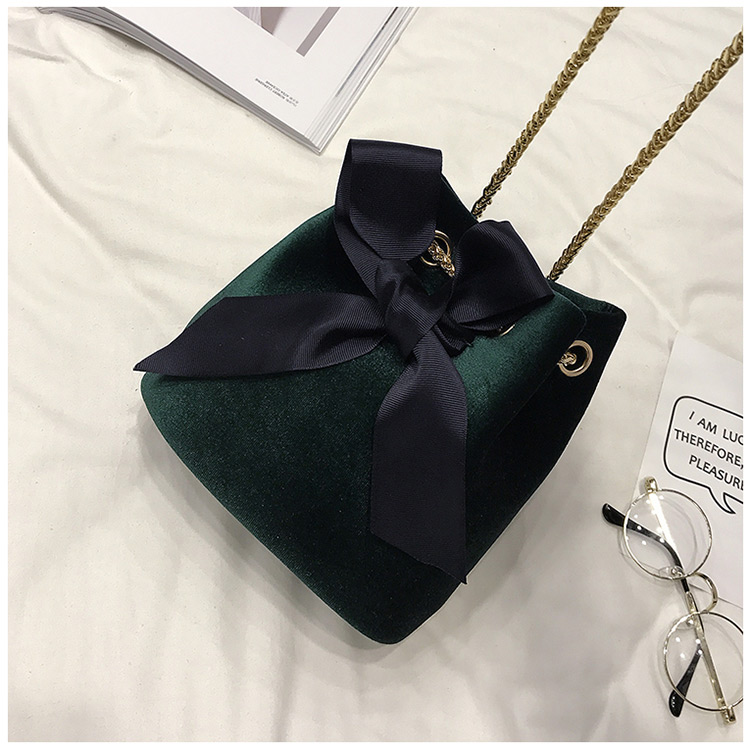 Fashion Green Bowknot Shape Decorated Bag,Shoulder bags