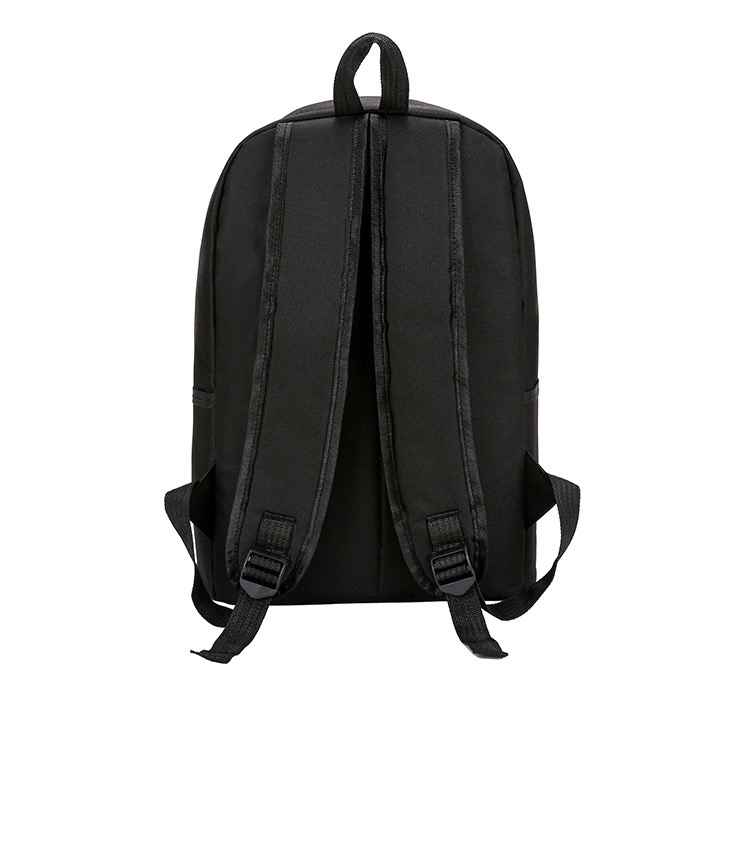 Fashion Black Leaf Pattern Decorated Backpack,Backpack