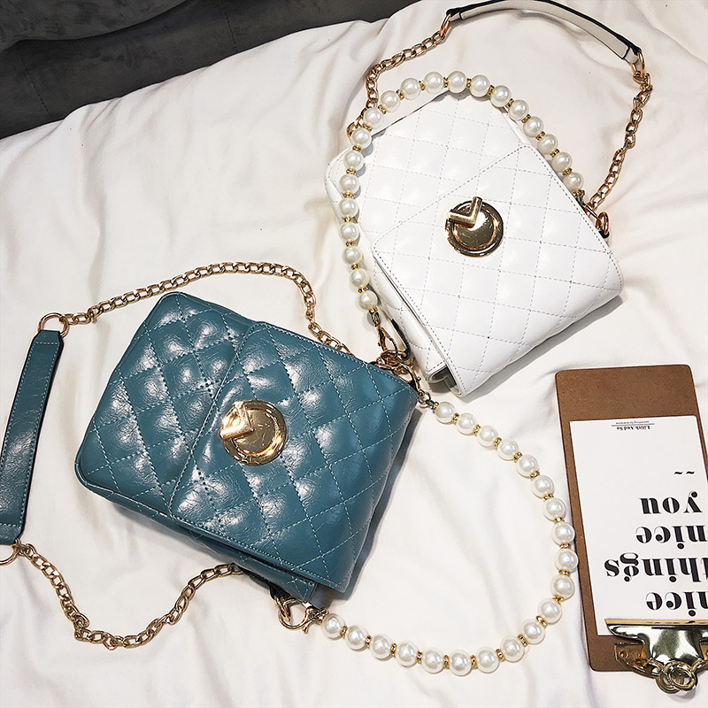 Fashion Blue Grids Pattern Decorated Bag,Handbags