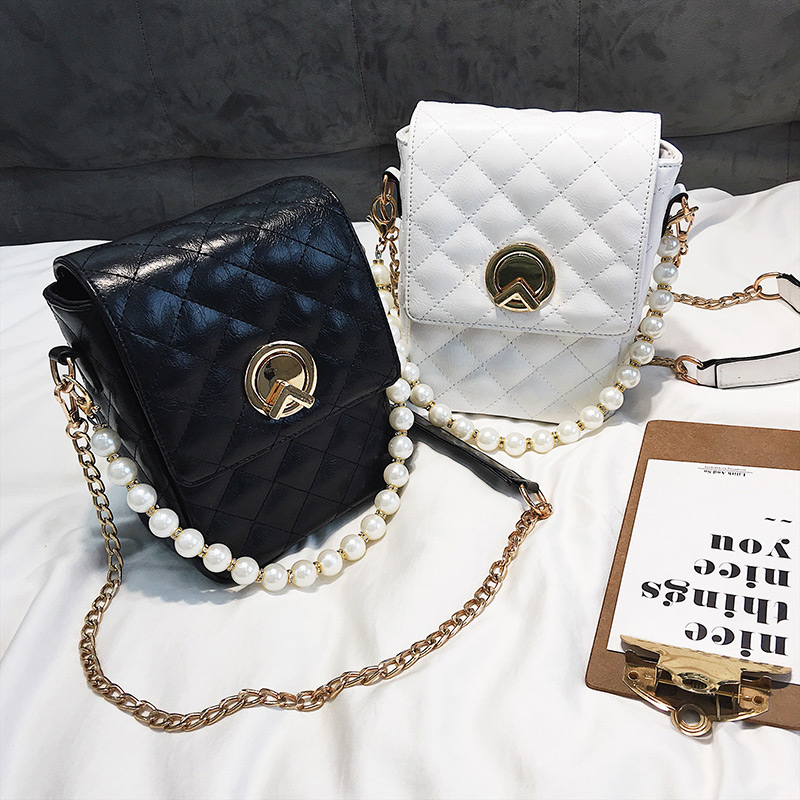Fashion Black Grids Pattern Decorated Bag,Handbags