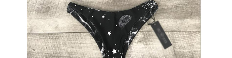 Sexy Black Star Pattern Decorated Swimwear(2pcs),Bikini Sets