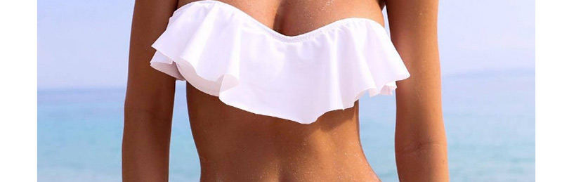Sexy White Strapless Design Swimwear(2pcs),Bikini Sets