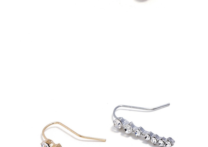 Fashion Gold Color Full Diamond Decorated Earring(1pcs),Drop Earrings