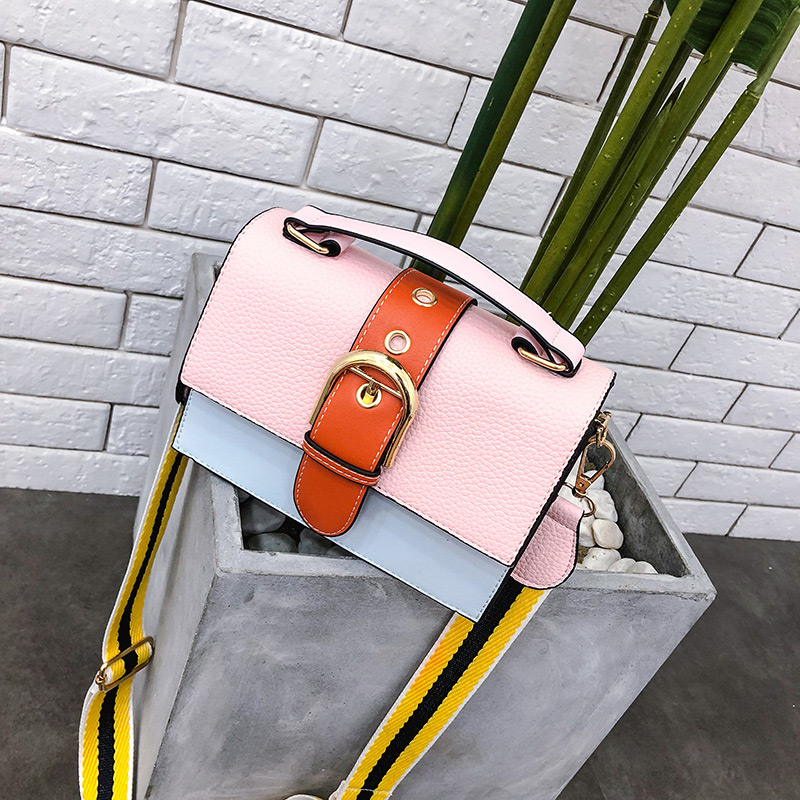Fashion Black+pink Color-matching Decorated Bag,Handbags