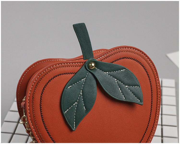Fashion Orange Heart Shape Decorated Bag,Shoulder bags