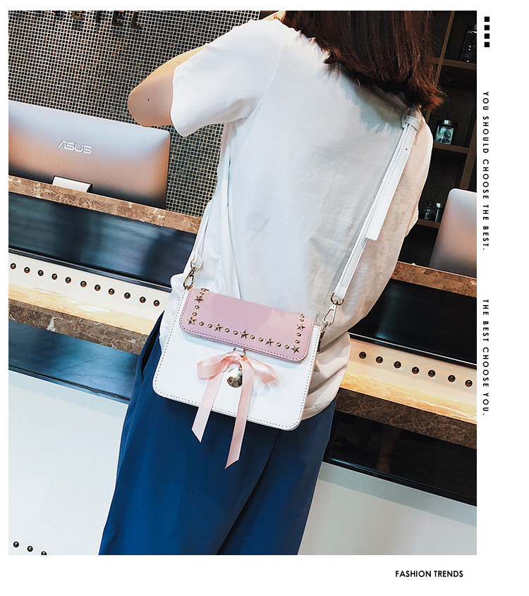 Fashion White Bowknot Decoreted Bag,Shoulder bags