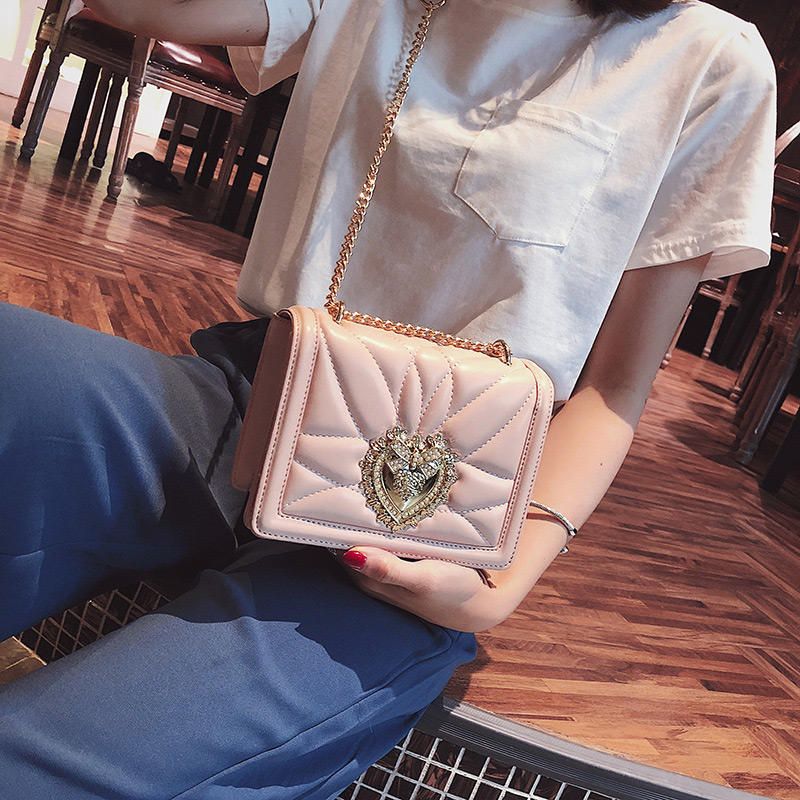 Fashion White Heart Shape Decorated Bag,Shoulder bags