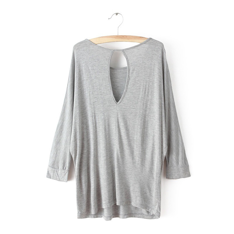 Fashion Gray Pure Color Decorated Blouse,Hair Crown