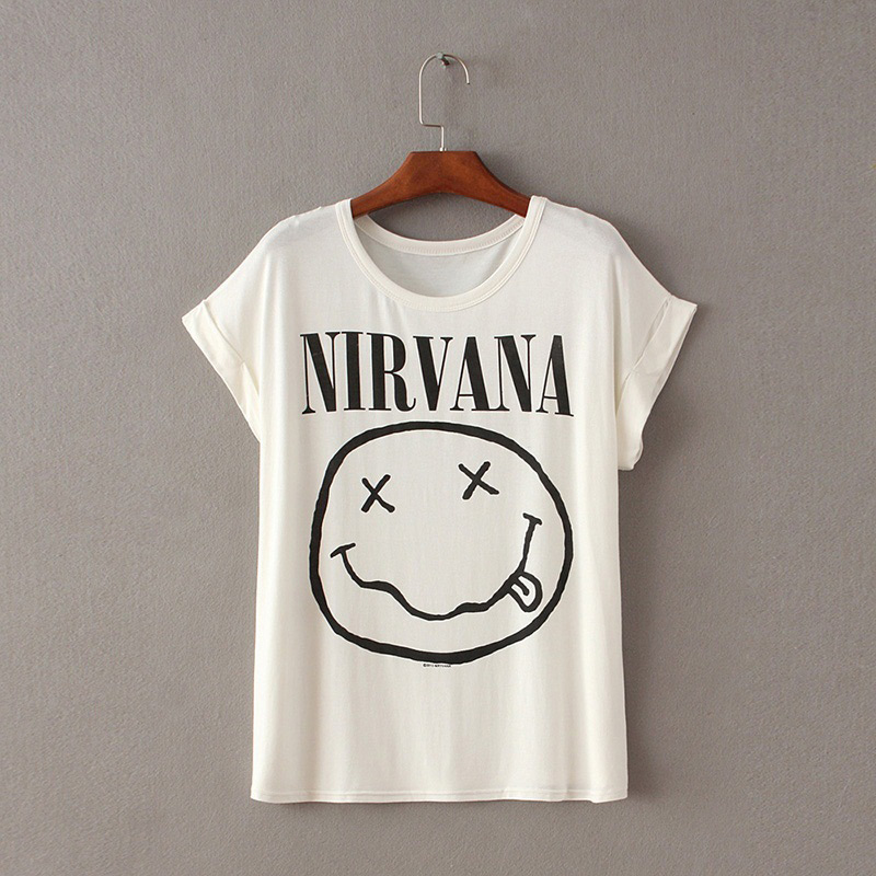 Fashion White Face Pattern Decorated T-shirt,Hair Crown