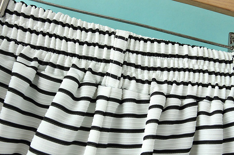 Fashion Navy Stripe Pattern Decorated Pants,Shorts