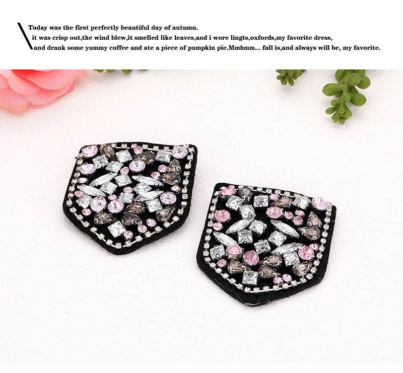 Fashion Black Geometric Shape Decorated Shoe Accessories(2pcs),Korean Brooches