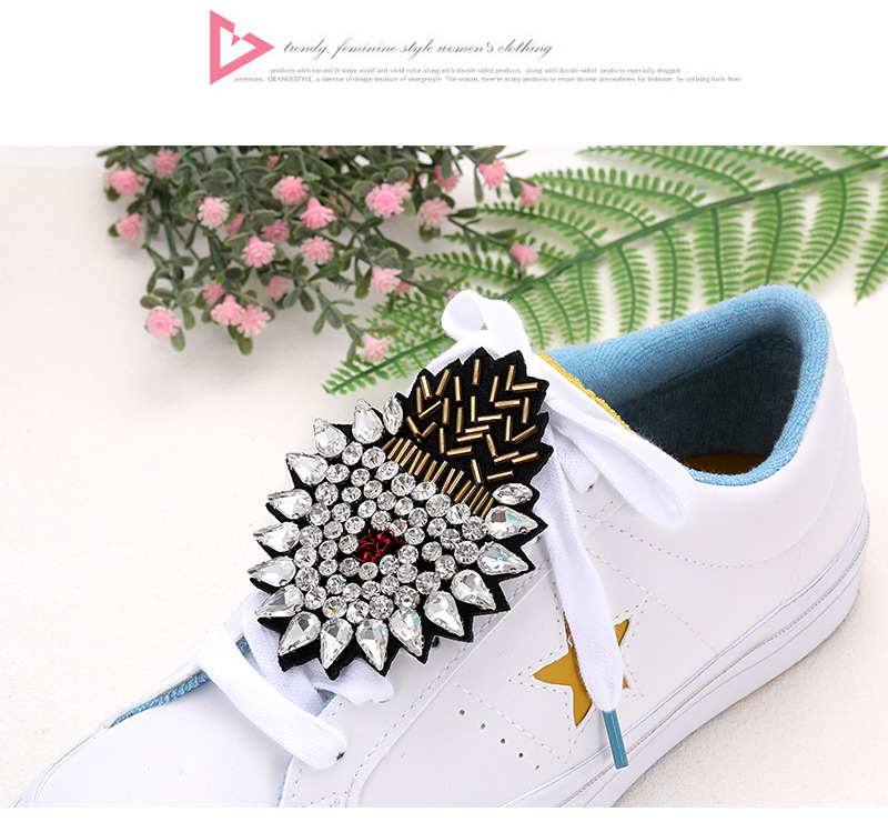 Fashion White Heart Shape Decorated Shoe Accessories(2pcs),Korean Brooches