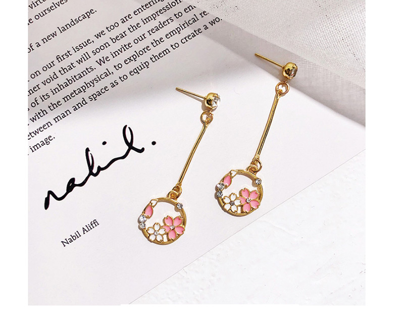 Fashion Gold Color Flower Shape Design Earrings,Drop Earrings