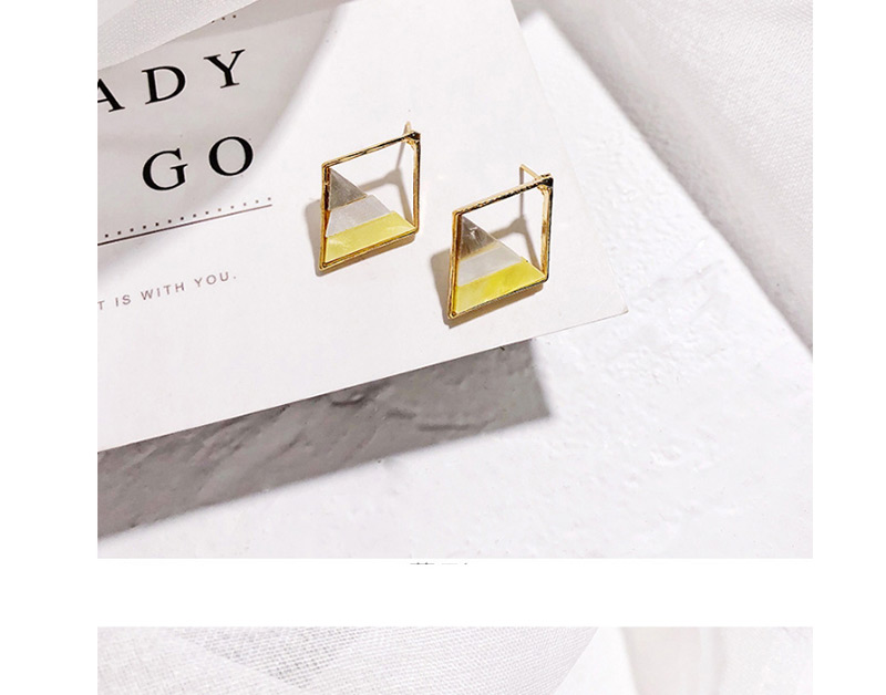 Fashion Gold Color Oval Shape Decorated Earrings,Stud Earrings