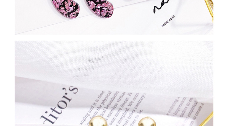 Fashion Pink Irregular Shape Decorated Earrings,Drop Earrings