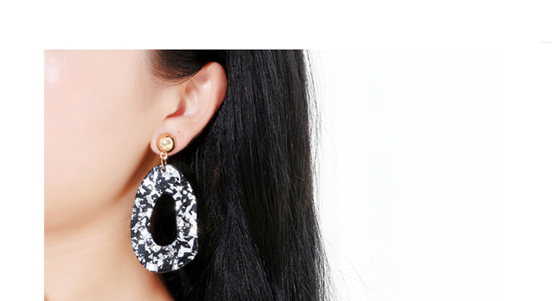 Fashion Silver Color Irregular Shape Decorated Earrings,Drop Earrings