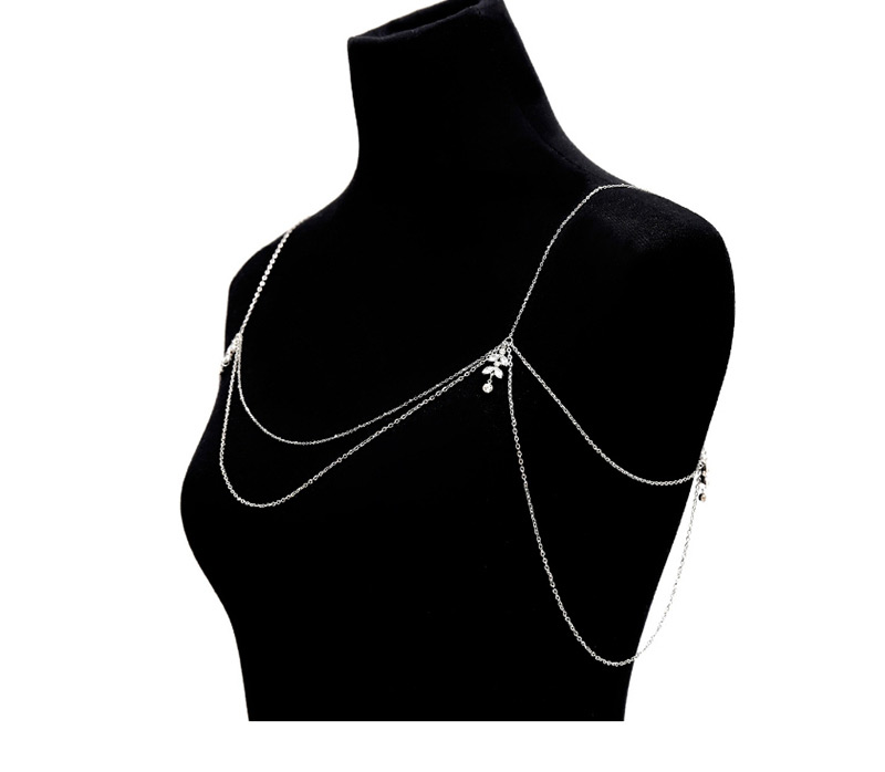 Fashion Silver Color Pure Color Decorated Body Chain,Body Piercing Jewelry