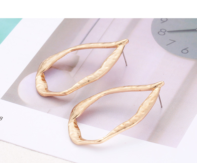 Fashion Gold Color Irregular Shape Design Earrings,Hoop Earrings