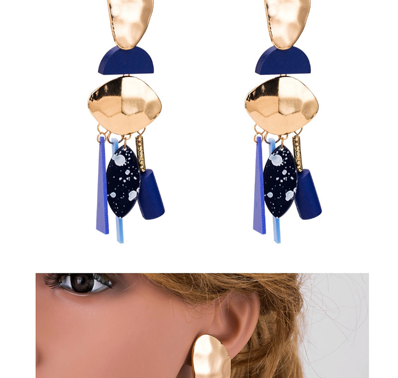 Fashion Brown Irregular Shape Decorated Earrings,Drop Earrings