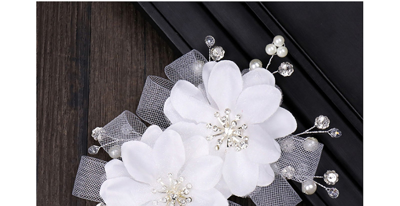 Fashion White Flower Shape Decorated Hair Accessories,Hairpins