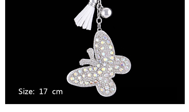 Fashion White Butterfly Shape Decorated Keychain,Fashion Keychain