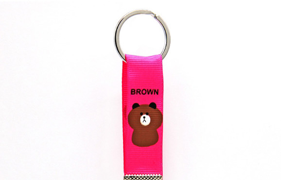 Fashion Plum Red Bear Shape Decorated Keychain,Fashion Keychain