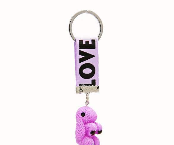 Fashion Purple Rabbit Shape Decorated Keychian,Fashion Keychain