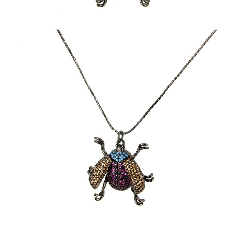 Fashion Rose Gold Ladybug Shape Decorated Necklace,Necklaces