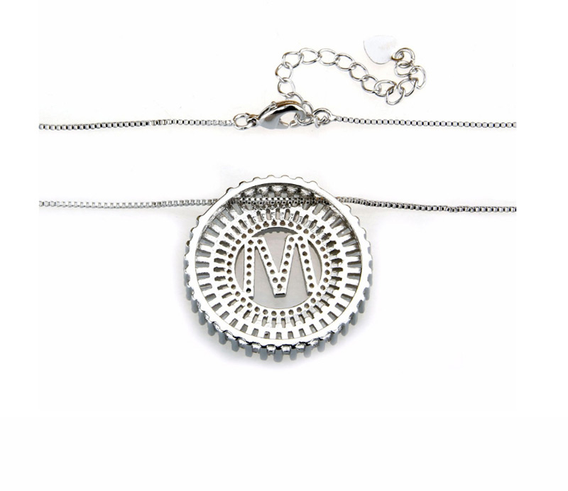 Fashion Silver Color H Letter Shape Decorated Necklace,Necklaces