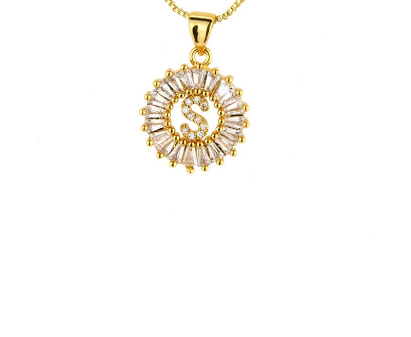 Fashion Gold Color S Letter Shape Decorated Necklace,Necklaces