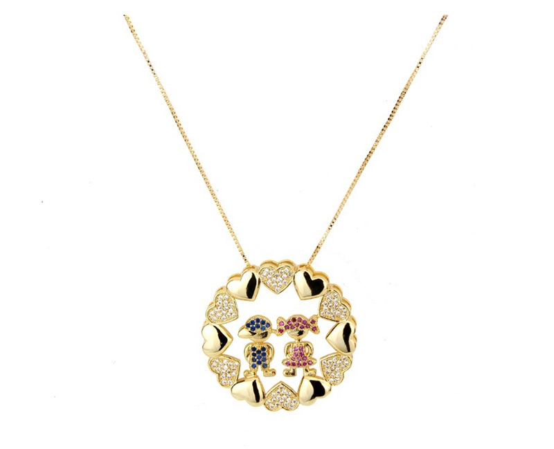 Fashion White Heart Shape Decorated Necklace,Necklaces
