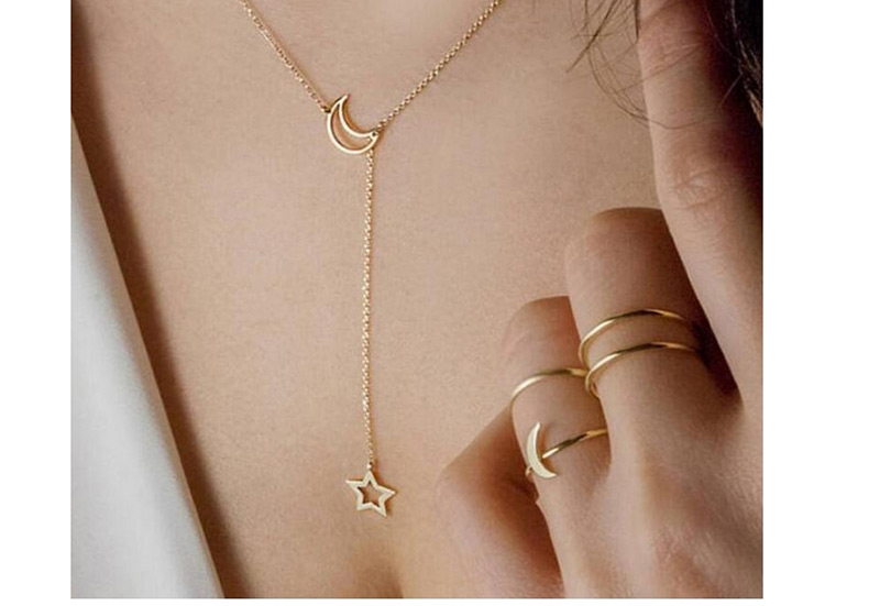 Fashion Gold Color Pure Color Decorated Necklace,Multi Strand Necklaces