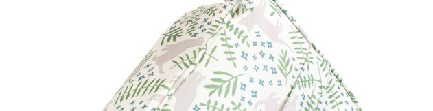 Fashion Green Leaf Pattern Decorated Storage Bag,Home storage