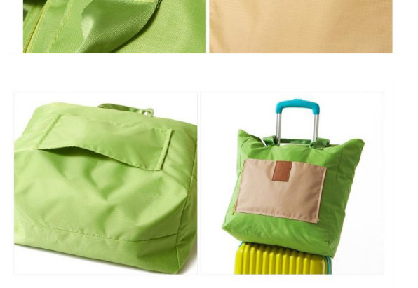 Fashion Green Color-matching Decorated Laptop Bag,Home storage
