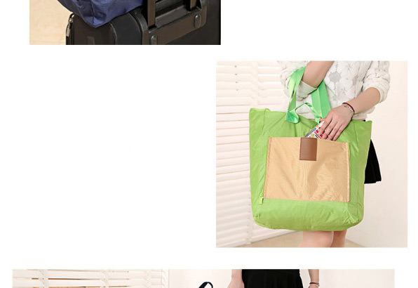 Fashion Green Color-matching Decorated Laptop Bag,Home storage