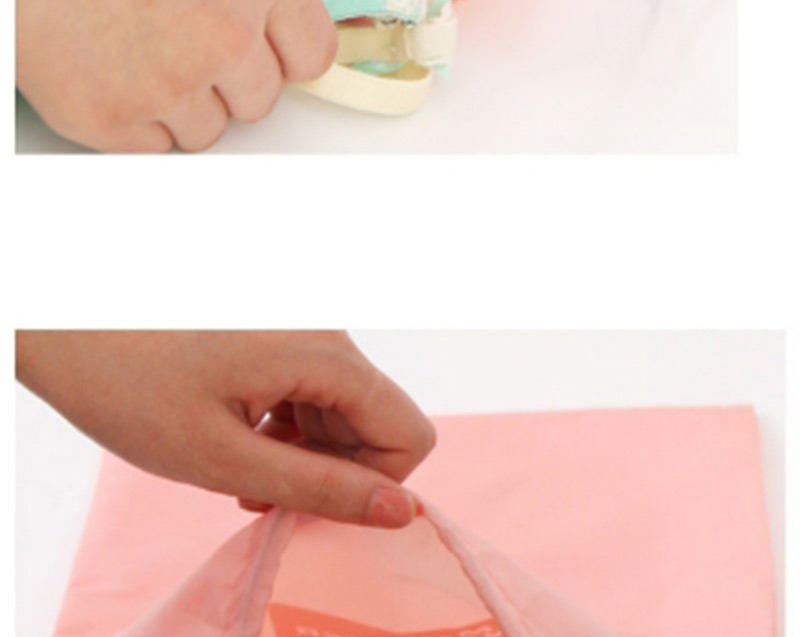 Fashion Khaki Letter Pattern Decorated Storage Bag(4pcs),Home storage