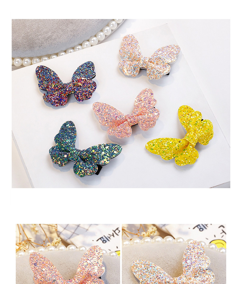 Fashion Green Butterfly Shape Decorated Hair Clip,Kids Accessories