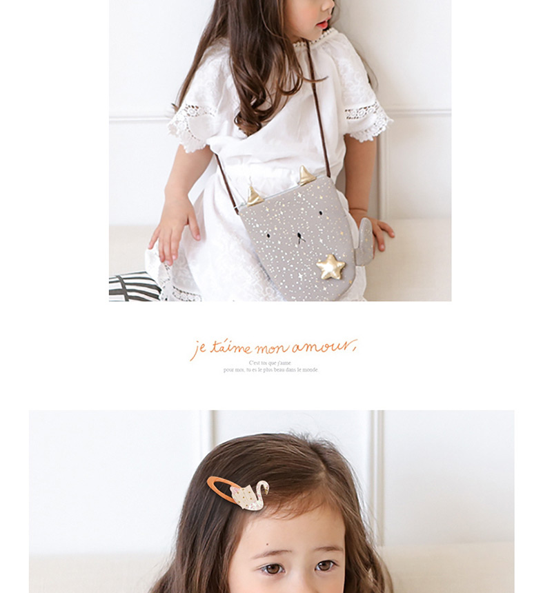 Fashion Silver Color+gold Color Clound&smile Shape Decorated Hair Clip (2 Pcs),Kids Accessories