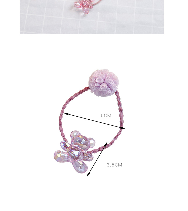 Fashion Pink+gray Bear Shape Decorated Hair Band,Kids Accessories