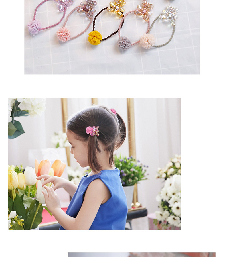 Fashion Plum Red+green Bear Shape Decorated Hair Band,Kids Accessories