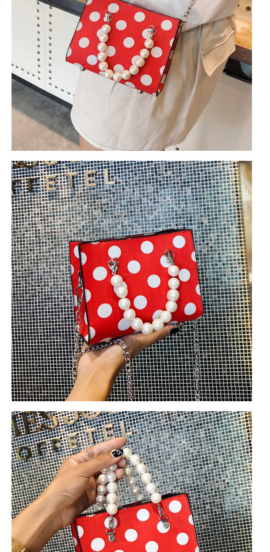 Fashion Red Spot Pattern Decorated Shouder Bag,Handbags