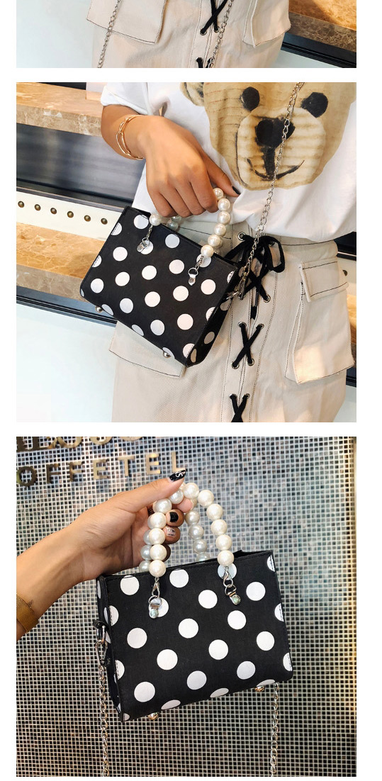 Fashion Black Spot Pattern Decorated Shouder Bag,Handbags