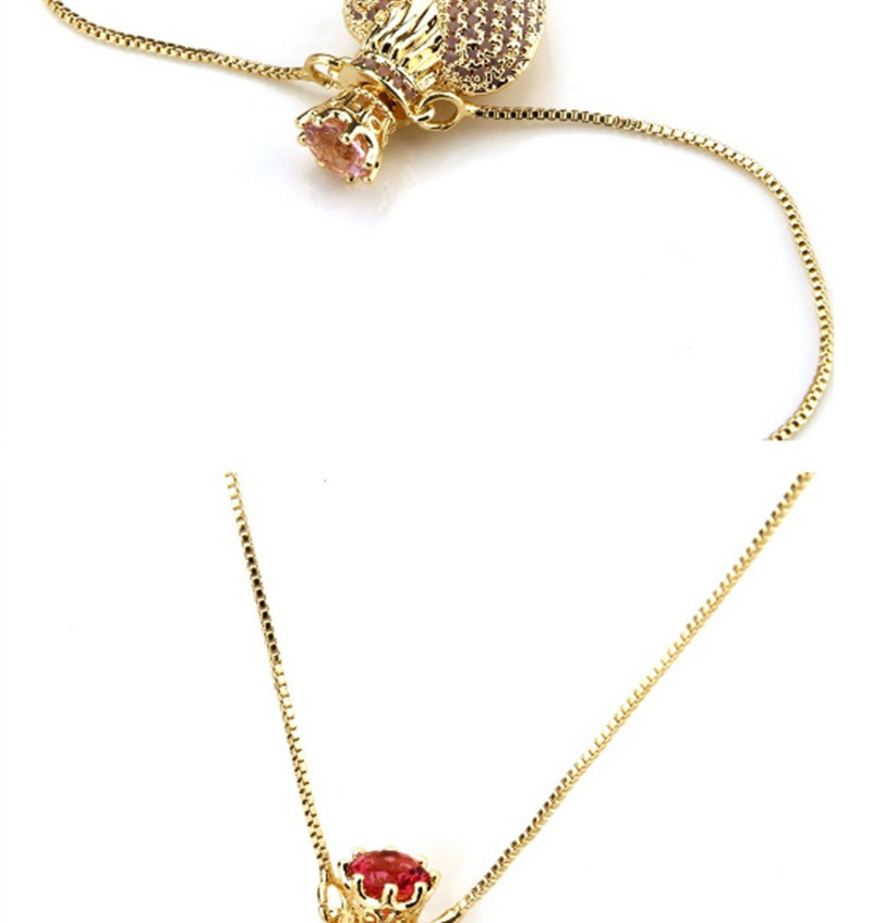 Fashion Red Heart Shape Decorated Necklace,Necklaces