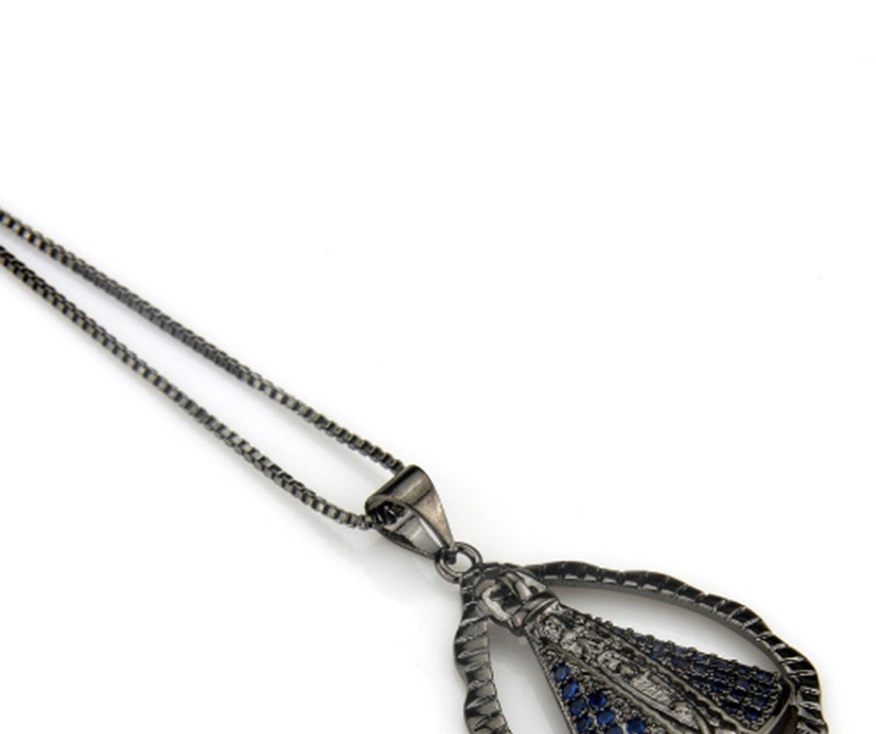 Fashion Silver Color Water Drop Shape Decorated Necklace,Necklaces